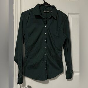 New York and Company collared button down shirt size small